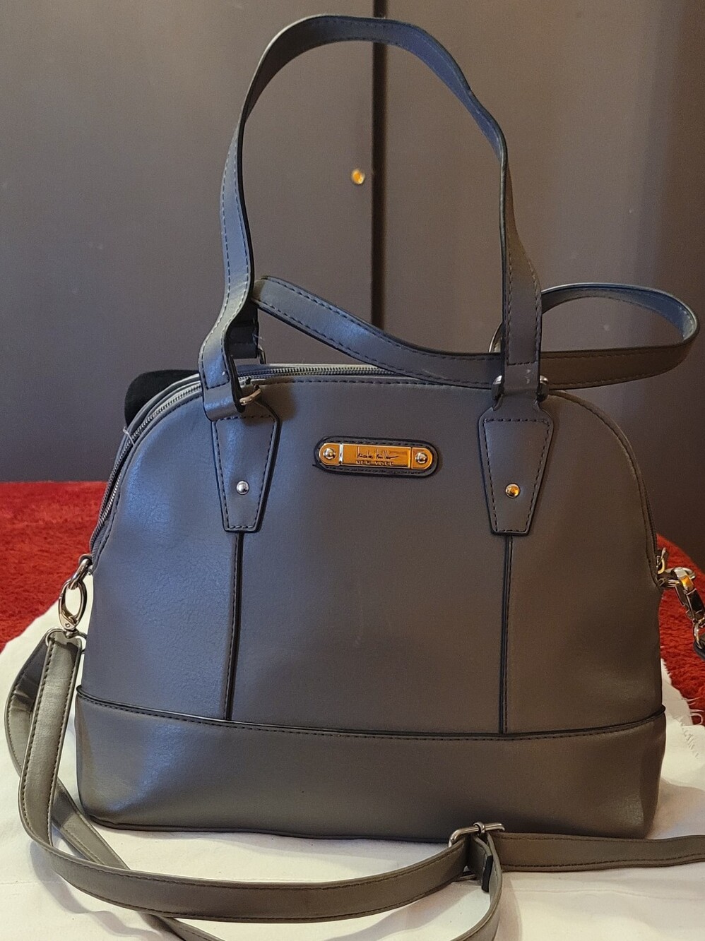 nicole miller gray handbag